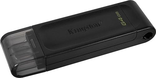 KINGSTON Technology Datatraveler 70 Unidad Flash USB 64 GB, USB Tipo C 3.2 Gen 1 (3.1 Gen 1), Negro