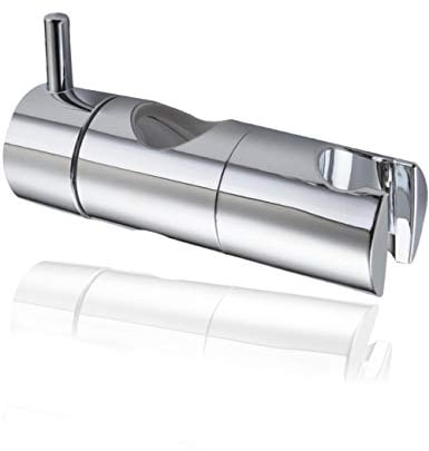 DIKER Support Pommeau Douchette, Accroche Douche à Main Ventouse, Fixation Pommeau Douche Mural, Curseur Douche Universel Remplaçable Curseur (22mm, Argent)