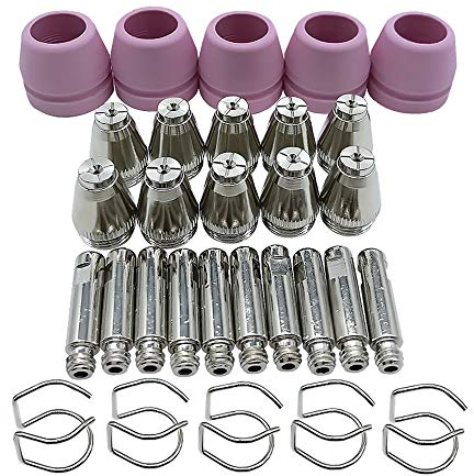 Plasmaschneider Verschleißteile AG-60 - Ersatzteile - Zubehör Set - 30 Teile - VECTOR WELDING