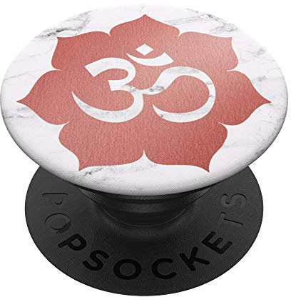 Rose Blush Yoga Lotus Om Einssein mit der ganzen Schöpfung - PopSockets Ausziehbarer Sockel und Griff für Smartphones und Tablets