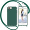 Nupcknn Liquid Silikon Handykette Hülle für iPhone 7 Plus/iPhone 8 Plus/iPhone 6s Plus Hülle Necklace(abnehmbar) Hülle mit Kordel zum Umhängen Handy Schutzhülle mit Band (Kiefernnadel Grün, 5.5)