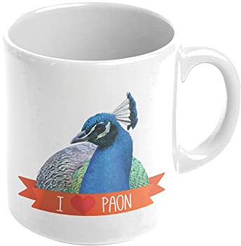 Mygoodprice MUG en céramique au motif Paon
