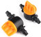BesDirect 10Pcs Micro 4/7mm 1/4'' valvola di Controllo del Flusso d'Acqua spinata per l'irrigazione del Giardino, Kit di raccordi per l'irrigazione a Goccia per Il Giardino
