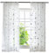 ESLIR Gardinen mit Tunnelzug Transparente Vorhänge Voile Fensterschal Modern Mond und Sterne Muster Wohnzimmer Kinderzimmer 1 Stück BxH 140x225cm Silber