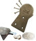 Kokosnuss Reibe Schaber Shredder Ersatz, Kokos Fleisch Entfernung Messer, Kokos Grinder Edelstahl Home Kitchen Tool Zubehör