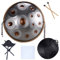 Handpan Drum Instrument, Trommeln in D Moll 22 Zoll D3 A Bb C D E F G A Stahl Hand Pan Drums With Handpan Bag Drum Tripod For Professional Audio Production (Größe: 12 Notes)