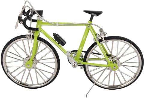 Qcwwy Fahrradmodell Ornament, Fingerfahrräder Spielzeug Dekoration Abnehmbares Miniaturfahrradspielzeug 3D Retro Fahrradmodell Statue Metall Fingerfahrräder FüR Geburtstagsgeschenke 11,5 X 19,5 cm