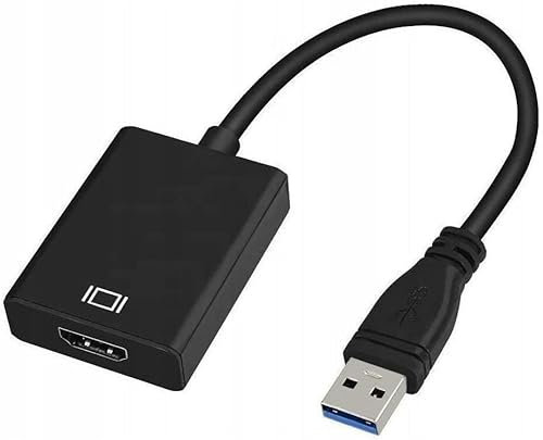 Tradebit - Adapterwandler USB-Adapter für HDMI Full HD I USB 3.0 zu 5 GB/s I Zwei Betriebsmodi - Spiegelmodus und Bildschirmweiterung I Kompatibel mit Windows und MacOS