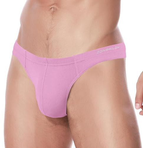 ZUOLAIYIN String Tanga Homme Sexy Sous-Vêtements G-String Grand Renflement Nouveau Bambou Noir Rouge Rose (8295), XL