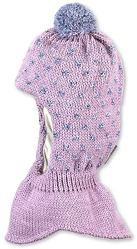 Sterntaler Baby - Mädchen Schalmütze Kleinkinder Schalmütze Strick Rautenmuster, rosa meliert, 45