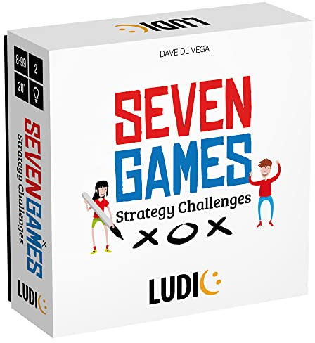 Ludic Seven Games Strategiespiele Mu25916 Gesellschaftsspiel für die Familie für 2 Spieler, Made in Italy