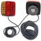 AGRISHOP LED Anhänger Rückleuchten Beleuchtung mit Magneten - 12V, 5Funktionen, E-Mark, 7-poliger Stecker, 7,5m Kabel, Magnetische LED Rücklichter für Anhänger, KFZ, PKW, Wohnwagen