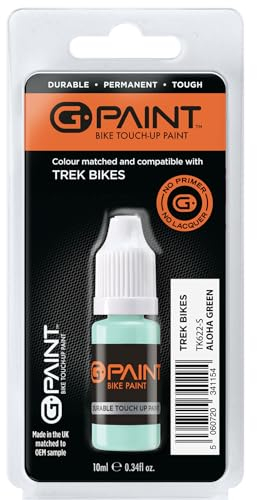 G-Paint Bike Paints - TREK Bike Touch-Up Paint - ALOHA GREEN, TREK Bikes - Bike Paint Scratch Repair & Chip Filler - TK622-S Gloss - 1 x 10ml