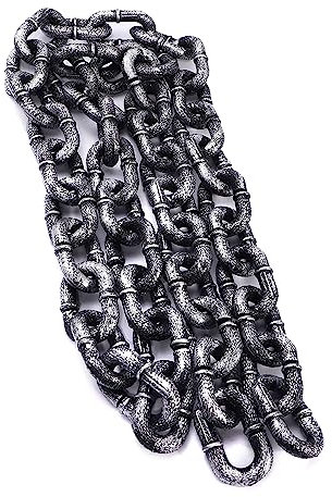 Vocoliday 3.28 Ft Halloween Chain Link Halloween Chains Plastic Chains Props for Halloween Costume Party Decoration