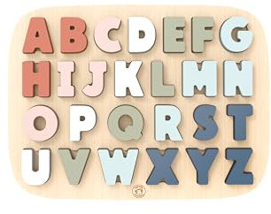 Speedy Monkey SP1001 ABC-Puzzle 31,8x23,7x1,9cm bunt, Holz Spielzeug für Kinder, Liebevolle Details-tolle Geschenkidee