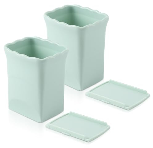 2pz Affettatrice a Tazza, Affettatrice per Frutta Acciaio Inossidabile Uovo Taglia Frutta Per Preparare Rapidamente Macedonia di Verdure per Utensili da Cucina Artigianali per Frutta(Verde)