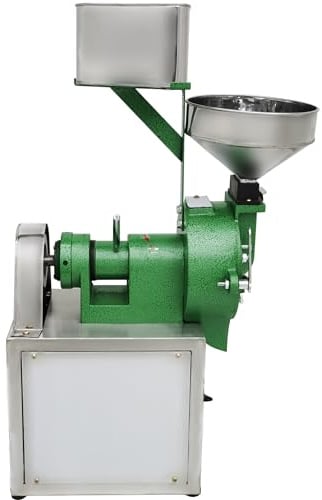 HQHAOTWU Electric Rice Soybean Grinder with Two Grinding Wheels 110V 1500W