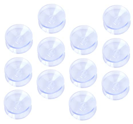 OSALADI 50stücke Pack Doppelseitige Saugnapf Pads Transparente Anti-rutsch Pads Für Glastische Möbel Und Oberflächenschutz Für Badezimmer Tischplatten Und Mehr