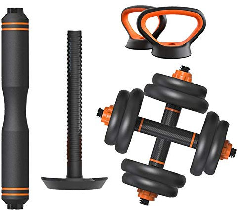Hantel-Set, 6-in-1, verstellbares Hantel-Set, freie Gewichte, Hanteln, Übungs-Langhantel-Gewichtssets mit Kettlebell-Griff für Männer und Frauen, Ganzkörpertraining, Heim-Fitnessstudio, 2 Paar/Set, f