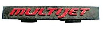 Ras Ricambi Auto Store Sigla multijet Rossa Per Griglia Paraurti Anteriore compatibile con Fiat Grande Punto Dal 09-2005
