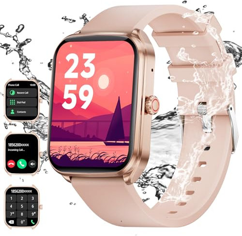Smart Watch for Women,Fitness Tracker with Call Answer/Make,1.93 Touch Screen, Heart Rate Sleep Monitor, Step Counter, IP68 Waterproof Activity Tracker Smartwatch for iOS Android