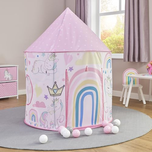 Liberty House Toys Unicorn Play Tent, Pink, Dia100 x H135 cm | Immersive & Sensory Play, Polyester, Mesh Windows, Dia100 x H135 cm