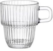 Bormioli Rocco Barshine stapelbare Espresso-Kaffeegläser (85 ml), transparent, 12 Stück