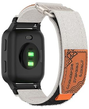 Armband für Garmin Venu Sq 2/Venu Sq 2 Music Armbänder Nylon Weiche Sportbänder für Herren Damen, Verstellbare Metallring Verschluss Ersatzarmband mit Garmin Venu Sq 2/Sq 2 Music Uhrenarmband (B,20mm)