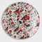 Kühlschrankmagnete aus Glas, klein, rund, Motiv: Pferd und Blumen, Korallenblau und Rosa, Chinoiserie, asiatische Mehrzweck-Magnete für Kühlschrank, Spind, Whiteboard, Werbetafel, Küche, Büro, Schule