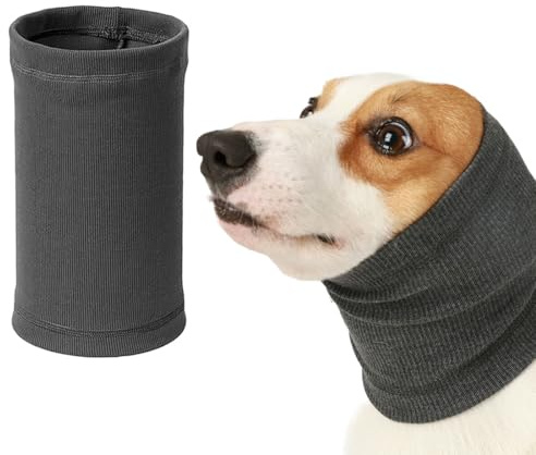 KOLZEMV Cache Oreilles pour Chien Protection auditive pour Chien Cacheoreilles pour Chien Cache Cou et Oreilles Protection Contre Le Bruit pour Chiens et Chats pour Le Bain et Le toilettage (M)