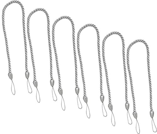 Cabilock 6stücke Vorhang Raffhalter Oxford Seil Gardinen Halter Befestigung Für Wohnzimmer Schlafzimmer Küche