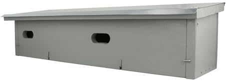 Nistkasten - Doppelter klassischer Premium Mauerseglerkasten zur Aufputzmontage MKW Nr. 2 - Nisthaus für Wildvögel & Gartenvögel - aus Nadelholz - Wetterfest & langlebig für draußen mit Einflugloch