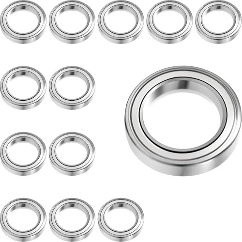 Jyvex 12 Stück MR128ZZ Kugellager 8 mm x 12 mm x 3,5 mm Doppelt Geschützte Rillenkugellager, Lager für DIY, Drehbänke, Motoren, 3D-Drucker, Fräsmaschinen, verschiedene mechanische Geräte, Etc