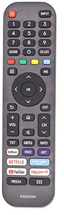 New Replacement Hisense Remote Control for Hisense LED VIDAA Smart TV - No Setup Needed