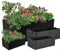 Rechteckige Pflanztasche für den Garten, 4 Stück, Filz-Pflanzbeutel, quadratischer Pflanzbehälter, Stofftöpfe, für Gemüse, Kartoffeln, Tomaten (40 x 30 x 20)