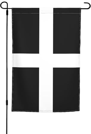 Flagge von Cornwall für draußen, 30,5 x 45,7 cm, Gartenflagge, doppelseitig, saisonale Flagge, Heimdekoration, Banner, Hof, Willkommensflaggen