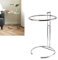 ZJchao Couchtisch, Lift Top Couchtisch Anheben Runde Aufbewahrung mit Retro -Stil Transparent Runde Form Kompakte Metallglas Dekorativ Praktischer