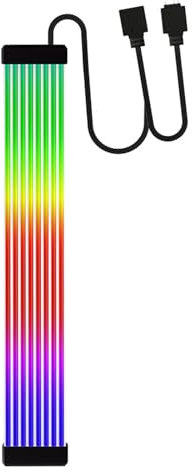 Cavo di Estensione di Alimentazione RGB, Cavo Madre ARGB Indirizzabile, Sincronizzazione Argb a 3 Pin 5V, Compatibile con Sincronizzazione di Aura, (X8 piatto (per cavo a 8 pin