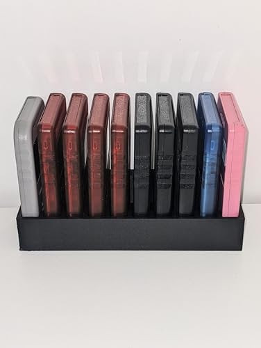PS1 PS2 MEMORY CARD 10 Sony Play Station One Two 1 2 Flash Storage Holder Rack Display Stand Grid