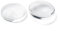 Glas Cabochons klar rund 50mm Glascabochons durchsichtig Rückseite flach Kuppel transparent (6)