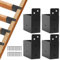 Pergola Brackets, Robust Set of 4 Right Angle Corner Connectors, Support Systems for Garden Furniture, Greenhouse, Conservatory, Terrace Construction, Outdoor Seat