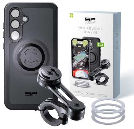 SP CONNECT Moto Bundle Xtreme | SPC+ | Halterung kompatibel mit Samsung S25 Plus | Handyhalterung für Motorrad | Handyhalter Smartphone | Zubehör für Motorroller Moped