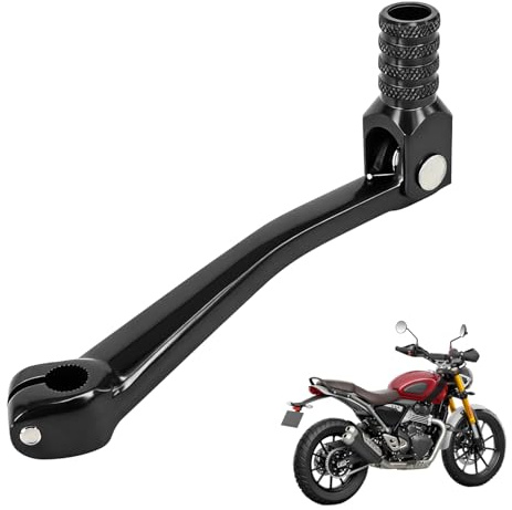 Palanca de Cambio Moto aluminio plegable para Triumph Scrambler 400X Negro | control de cambio, mecanizado CNC, construcción de aluminio, diseño plegable, compatible con Triumph Scrambler 400X