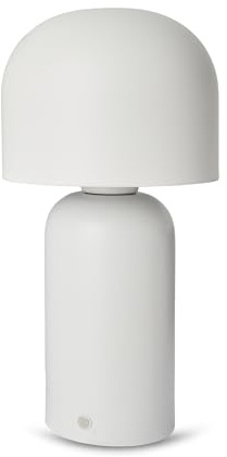 LYVN by Energy Sistem Pilzlampe - Aufladbare LED-Pilzlampe mit regelbarer Helligkeit und Touch-Steuerung, 3 Lichtatmosphären, minimalistisches nordisches Design (Weiß)