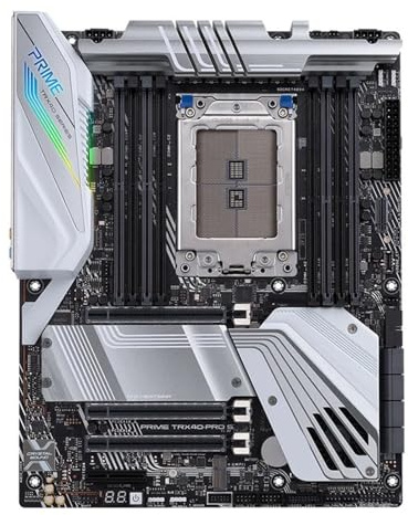Carte mère Fit for ASUS Prime TRX40-Pro S AMD STRX4 3e génération Ryzen Threadripper ATX Carte mère de création de Contenu 16 étages de Puissance DDR4, Aura Sync RGB
