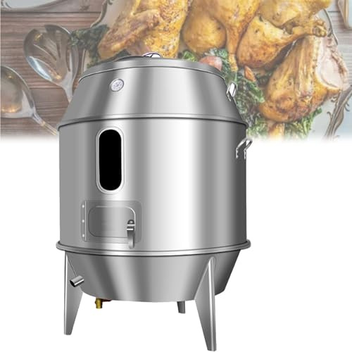 Kommerzieller Entenbraten-Ofen, Gas, Holzkohle, Edelstahl, mit Temperaturanzeige, Sichtfenster for Huhn, Truthahn, Maschine for Restaurants und Lebensmittelfabriken