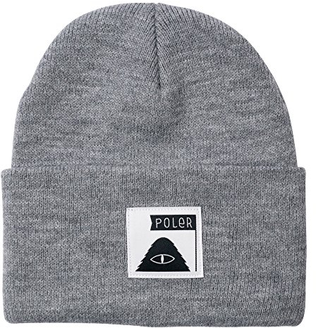 POLER Beanie Summit Label Mütze, Gray, One Size