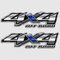 Silverado Sierra Off-Road-Truck-Aufkleber-Set, 4 x 4, Silberblau