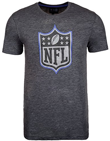 New Era NFL Logo T Shirt Grey Football Unisex Size Outline Men Kids Women - 4XL