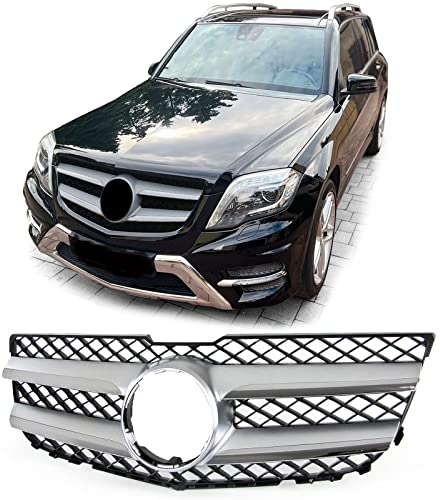 Sport Kühlergrill Schwarz Silber passt für Mercedes GLK X204 Facelift 12-15